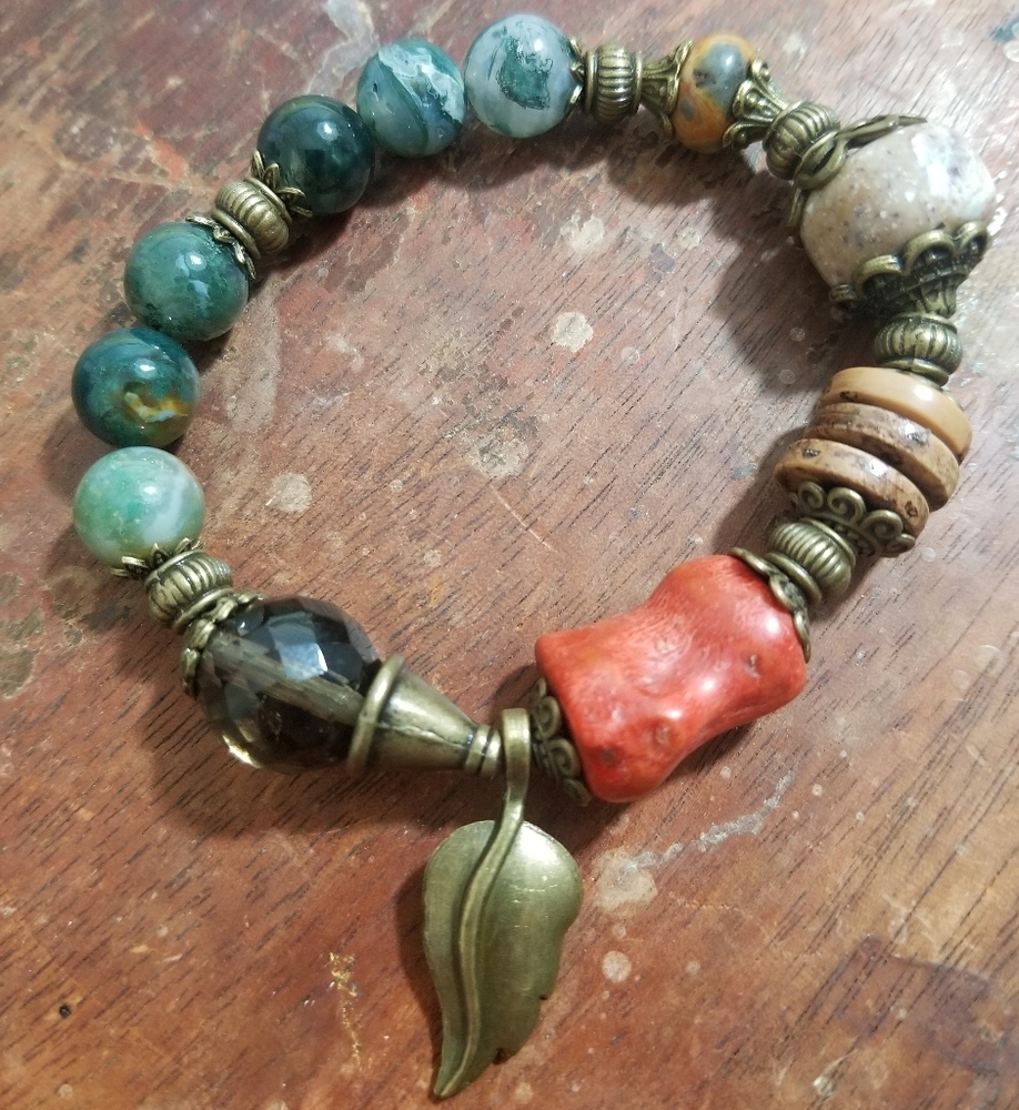 Handcrafted beaded bracelet